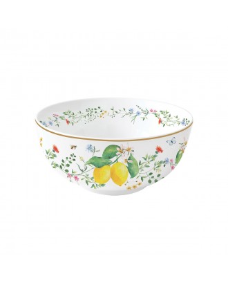 Bol din portelan, 15 cm, Fleurs Citrons - SIMONA'S COOKSHOP